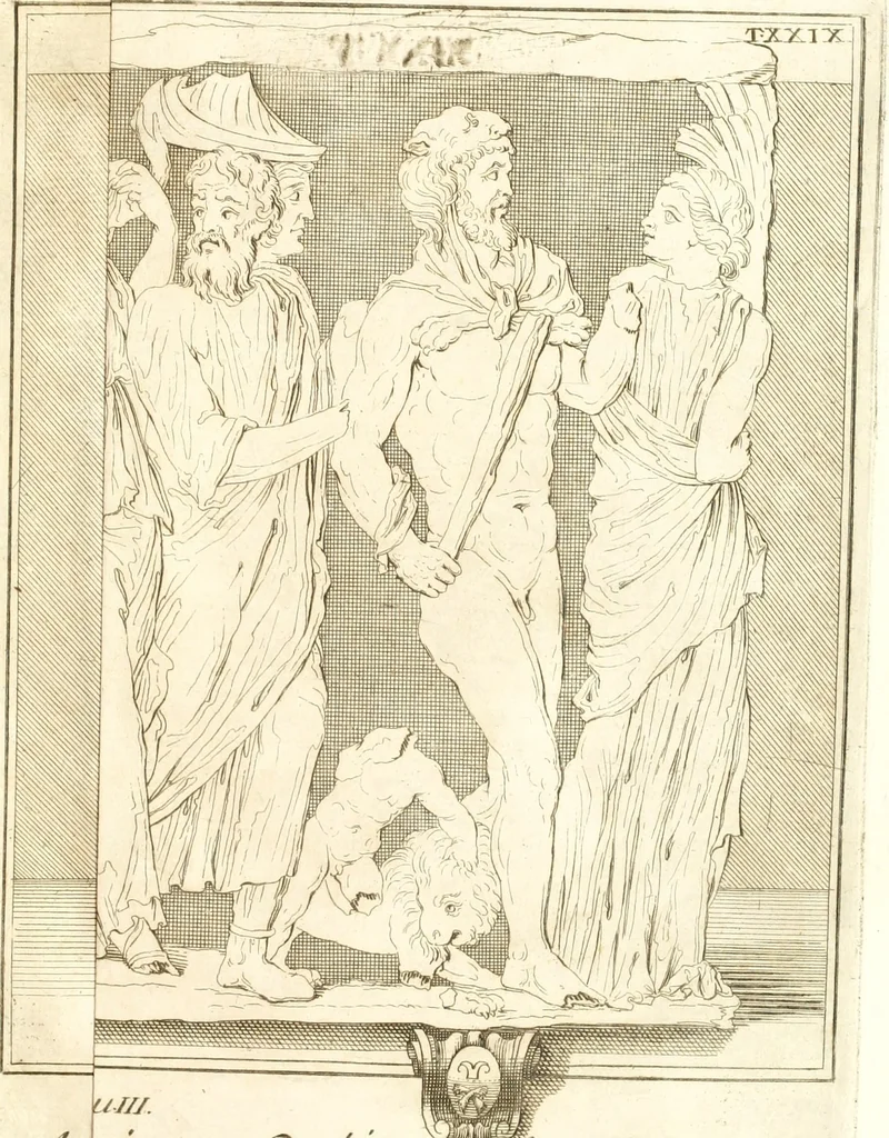 An illustration from Inscriptiones antiqvae in Etrvriae vrbibvs exstantes, 1727, leaf 696