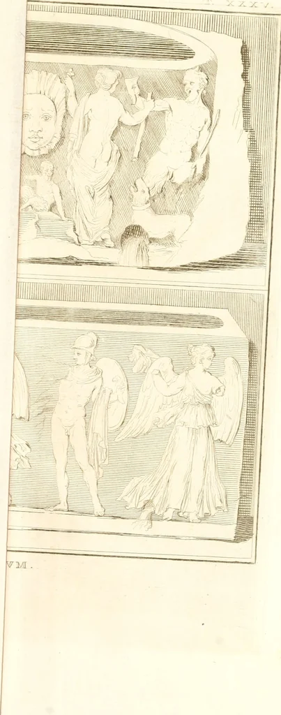 An illustration from Inscriptiones antiqvae in Etrvriae vrbibvs exstantes, 1727, leaf 708