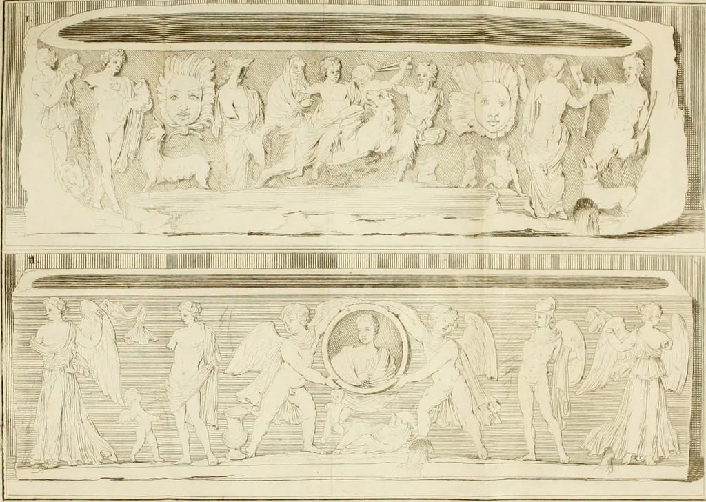 An illustration from Inscriptiones antiqvae in Etrvriae vrbibvs exstantes, 1727, leaf 709