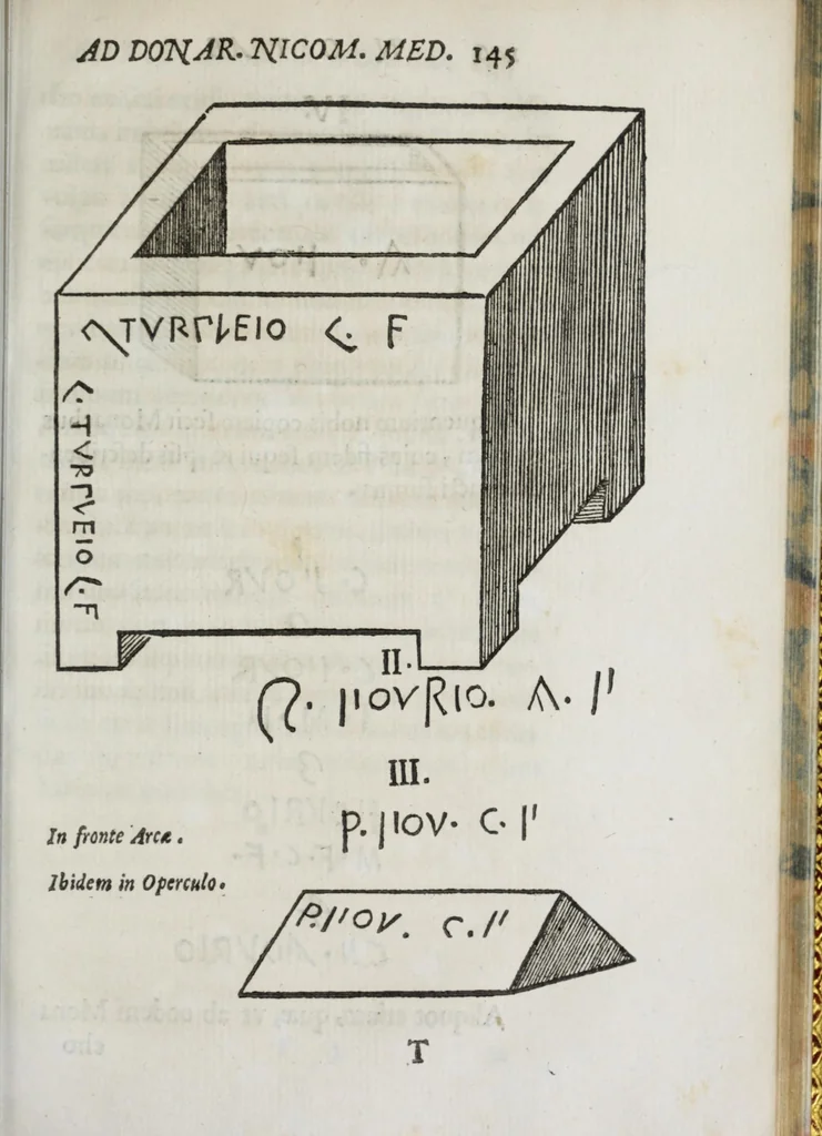 An illustration from Inscriptiones athleticae nvper repertae, 1668, leaf 163