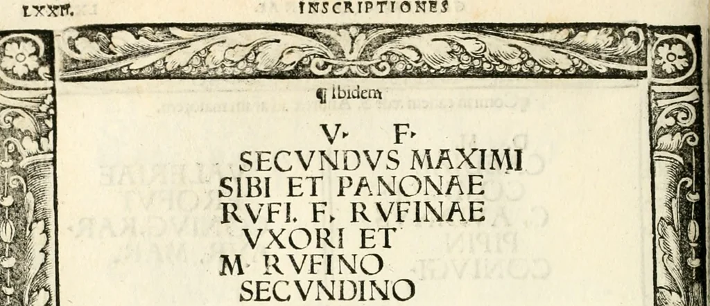 An illustration from Inscriptiones sacrosanctae vetvstatis : non illae qvidem romanae, sed totivs fere orbis svmmo stvdio ac maximis impensis Terra Mariqs conquisitæ feliciter incipiunt, 1534, leaf 113