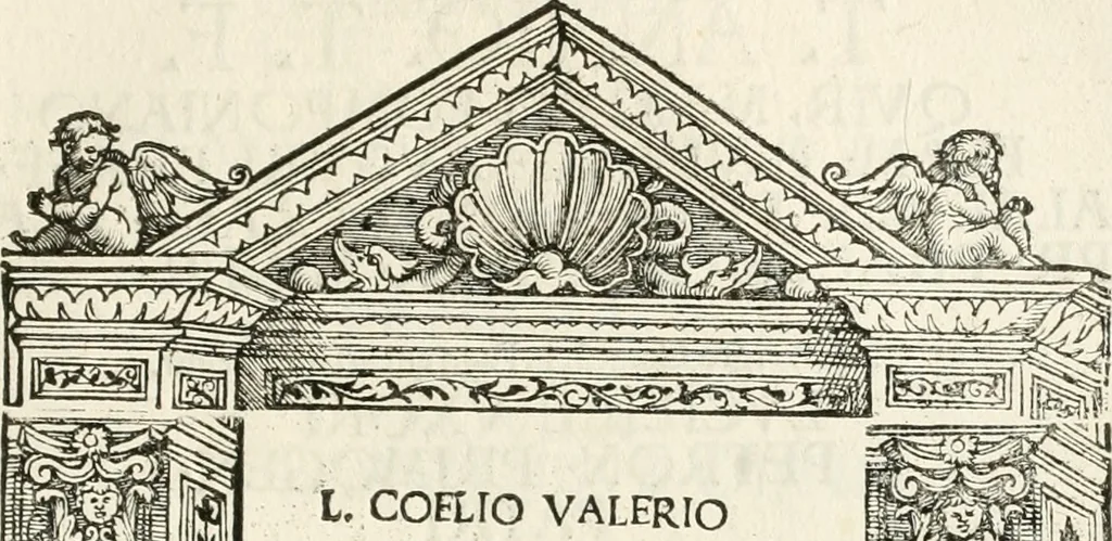 An illustration from Inscriptiones sacrosanctae vetvstatis : non illae qvidem romanae, sed totivs fere orbis svmmo stvdio ac maximis impensis Terra Mariqs conquisitæ feliciter incipiunt, 1534, leaf 124