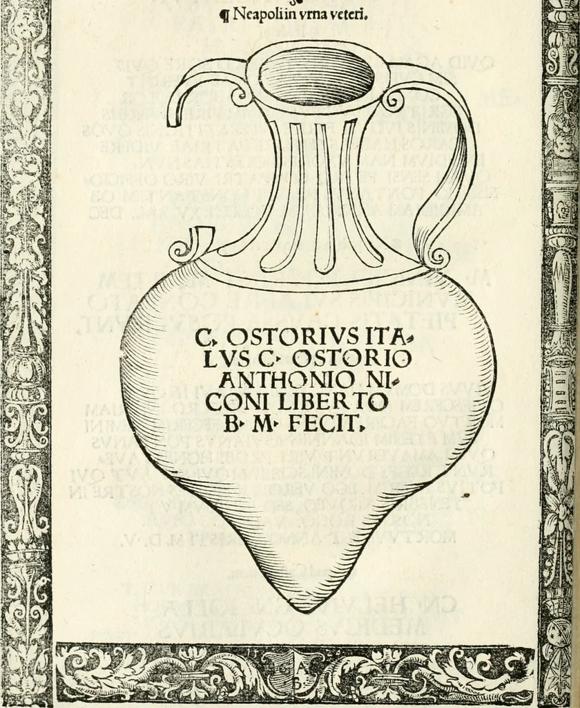 An illustration from Inscriptiones sacrosanctae vetvstatis : non illae qvidem romanae, sed totivs fere orbis svmmo stvdio ac maximis impensis Terra Mariqs conquisitæ feliciter incipiunt, 1534, leaf 157