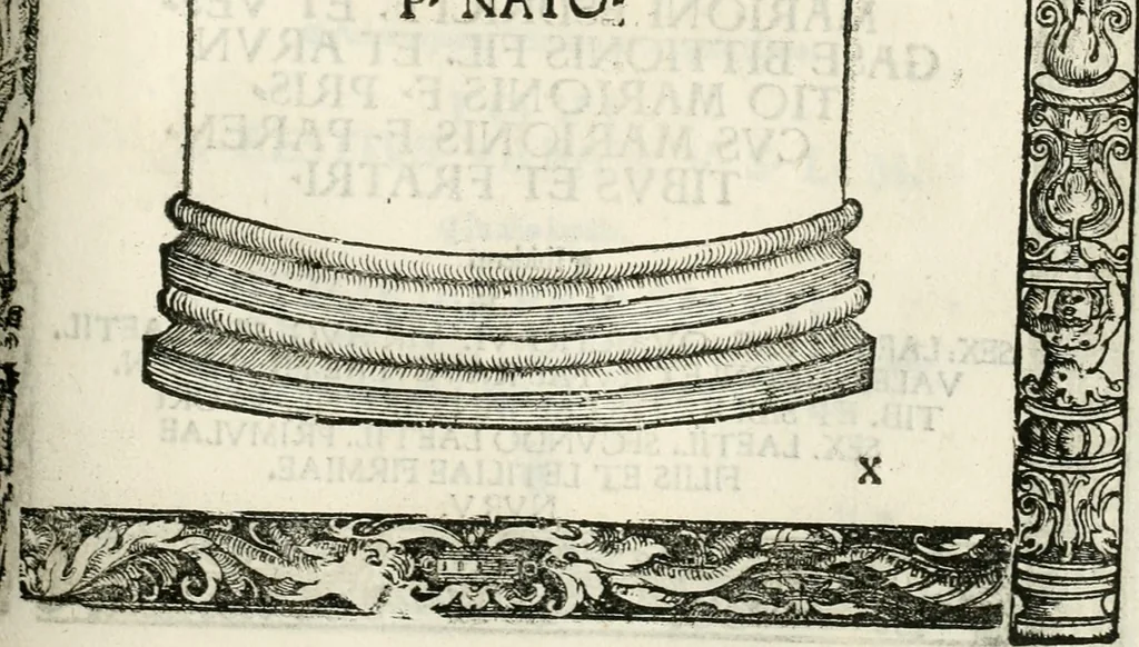 An illustration from Inscriptiones sacrosanctae vetvstatis : non illae qvidem romanae, sed totivs fere orbis svmmo stvdio ac maximis impensis Terra Mariqs conquisitæ feliciter incipiunt, 1534, leaf 202