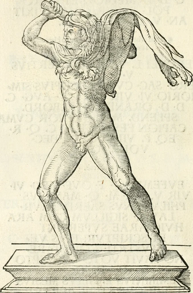 An illustration from Inscriptiones sacrosanctae vetvstatis : non illae qvidem romanae, sed totivs fere orbis svmmo stvdio ac maximis impensis Terra Mariqs conquisitæ feliciter incipiunt, 1534, leaf 211