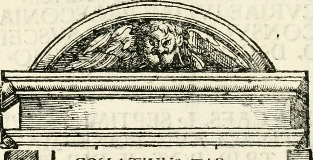 An illustration from Inscriptiones sacrosanctae vetvstatis : non illae qvidem romanae, sed totivs fere orbis svmmo stvdio ac maximis impensis Terra Mariqs conquisitæ feliciter incipiunt, 1534, leaf 219