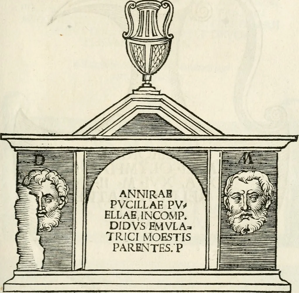 An illustration from Inscriptiones sacrosanctae vetvstatis : non illae qvidem romanae, sed totivs fere orbis svmmo stvdio ac maximis impensis Terra Mariqs conquisitæ feliciter incipiunt, 1534, leaf 244