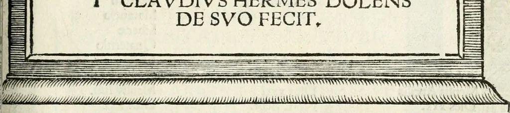 An illustration from Inscriptiones sacrosanctae vetvstatis : non illae qvidem romanae, sed totivs fere orbis svmmo stvdio ac maximis impensis Terra Mariqs conquisitæ feliciter incipiunt, 1534, leaf 306
