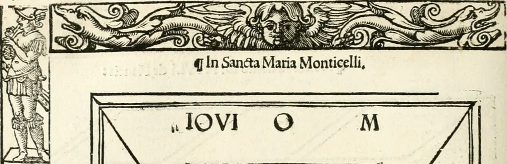 An illustration from Inscriptiones sacrosanctae vetvstatis : non illae qvidem romanae, sed totivs fere orbis svmmo stvdio ac maximis impensis Terra Mariqs conquisitæ feliciter incipiunt, 1534, leaf 315