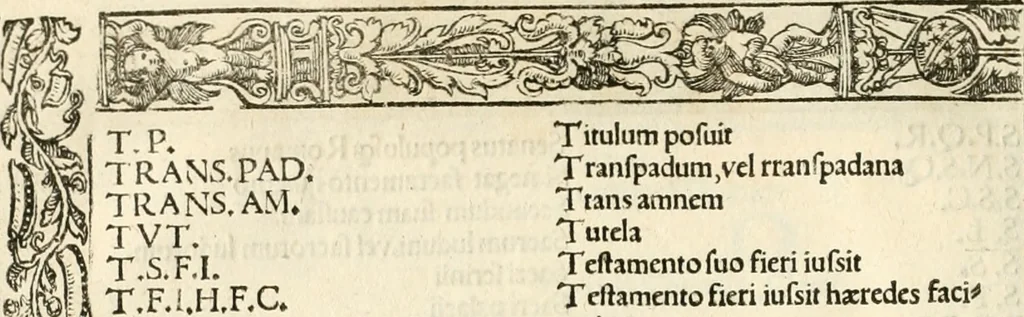 An illustration from Inscriptiones sacrosanctae vetvstatis : non illae qvidem romanae, sed totivs fere orbis svmmo stvdio ac maximis impensis Terra Mariqs conquisitæ feliciter incipiunt, 1534, leaf 35
