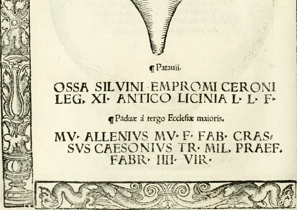 An illustration from Inscriptiones sacrosanctae vetvstatis : non illae qvidem romanae, sed totivs fere orbis svmmo stvdio ac maximis impensis Terra Mariqs conquisitæ feliciter incipiunt, 1534, leaf 379