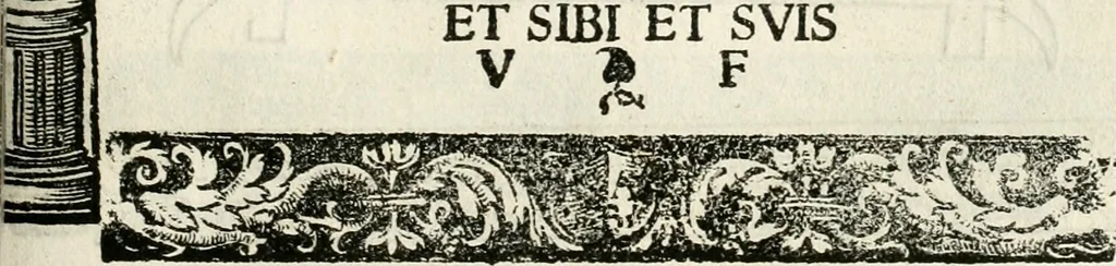 An illustration from Inscriptiones sacrosanctae vetvstatis : non illae qvidem romanae, sed totivs fere orbis svmmo stvdio ac maximis impensis Terra Mariqs conquisitæ feliciter incipiunt, 1534, leaf 454