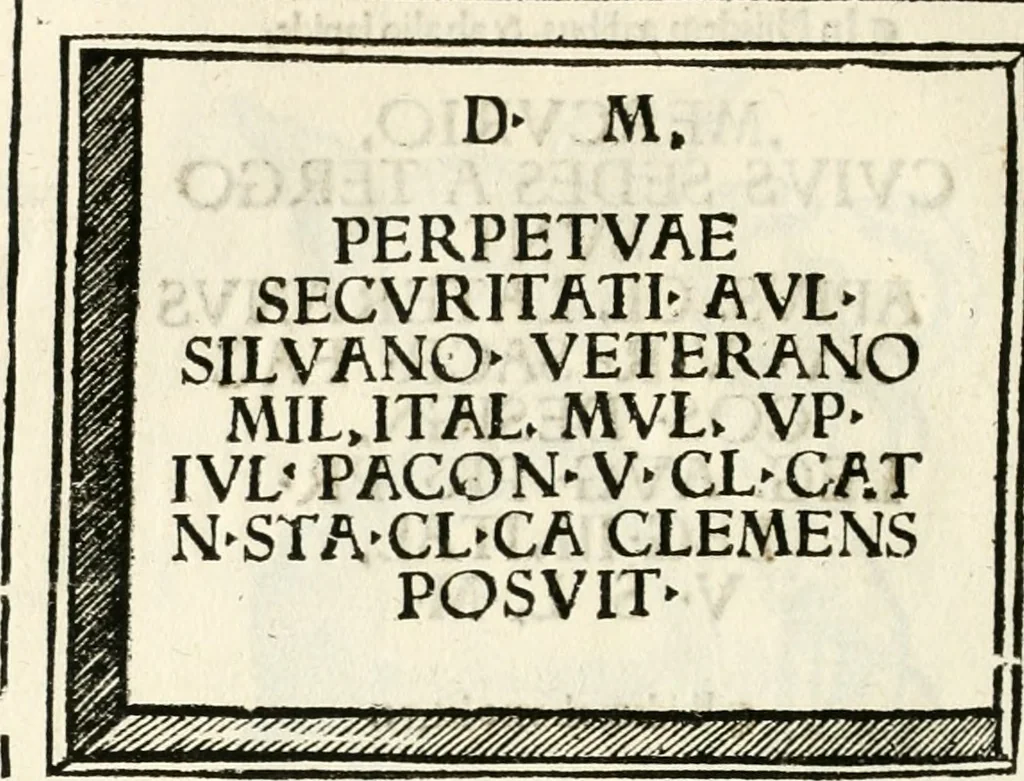 An illustration from Inscriptiones sacrosanctae vetvstatis : non illae qvidem romanae, sed totivs fere orbis svmmo stvdio ac maximis impensis Terra Mariqs conquisitæ feliciter incipiunt, 1534, leaf 465