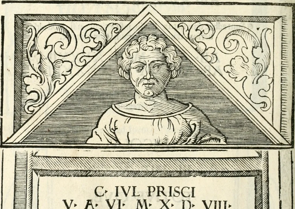 An illustration from Inscriptiones sacrosanctae vetvstatis : non illae qvidem romanae, sed totivs fere orbis svmmo stvdio ac maximis impensis Terra Mariqs conquisitæ feliciter incipiunt, 1534, leaf 473