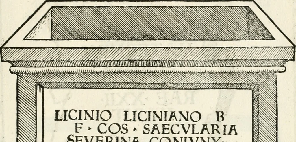 An illustration from Inscriptiones sacrosanctae vetvstatis : non illae qvidem romanae, sed totivs fere orbis svmmo stvdio ac maximis impensis Terra Mariqs conquisitæ feliciter incipiunt, 1534, leaf 508
