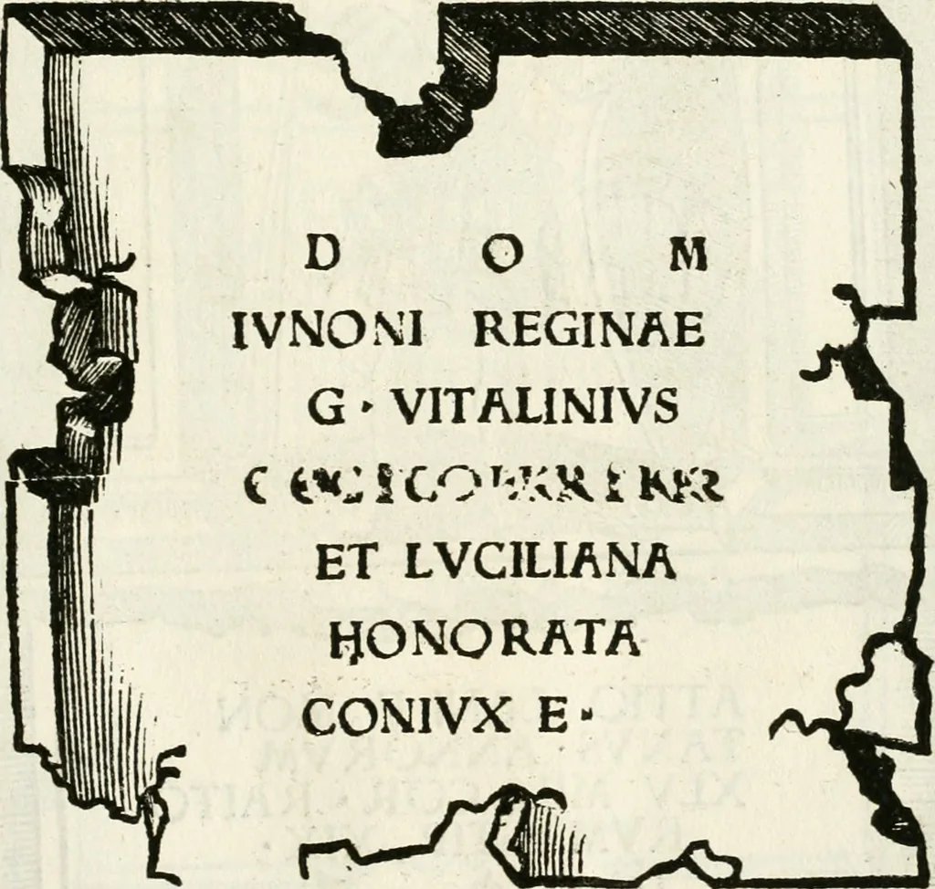 An illustration from Inscriptiones sacrosanctae vetvstatis : non illae qvidem romanae, sed totivs fere orbis svmmo stvdio ac maximis impensis Terra Mariqs conquisitæ feliciter incipiunt, 1534, leaf 510