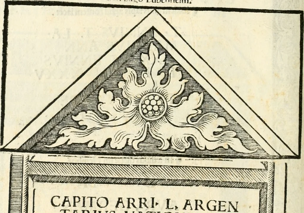 An illustration from Inscriptiones sacrosanctae vetvstatis : non illae qvidem romanae, sed totivs fere orbis svmmo stvdio ac maximis impensis Terra Mariqs conquisitæ feliciter incipiunt, 1534, leaf 521