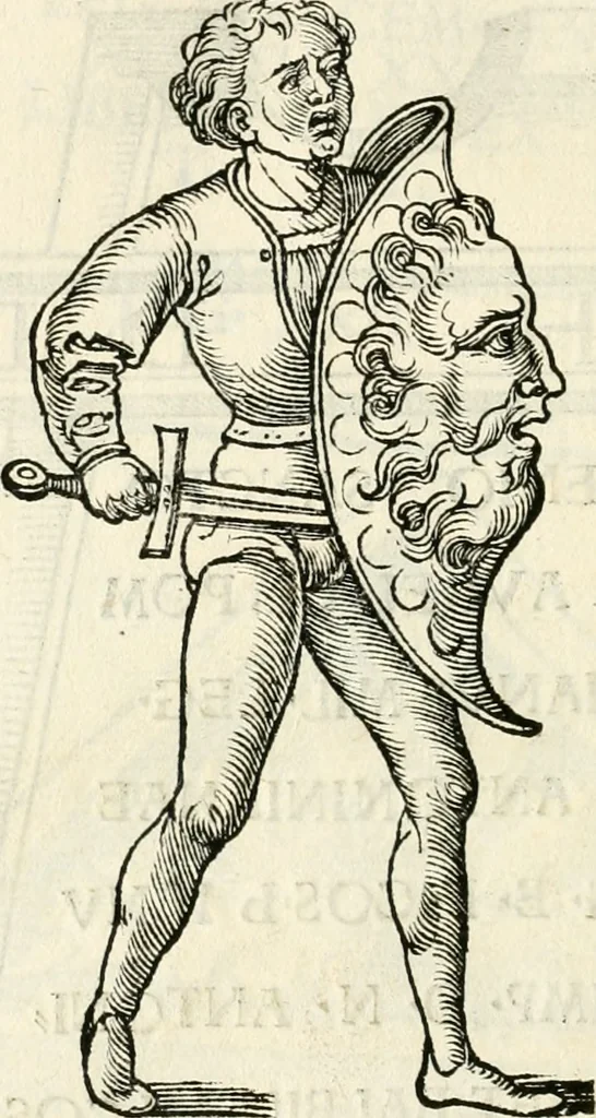 An illustration from Inscriptiones sacrosanctae vetvstatis : non illae qvidem romanae, sed totivs fere orbis svmmo stvdio ac maximis impensis Terra Mariqs conquisitæ feliciter incipiunt, 1534, leaf 523