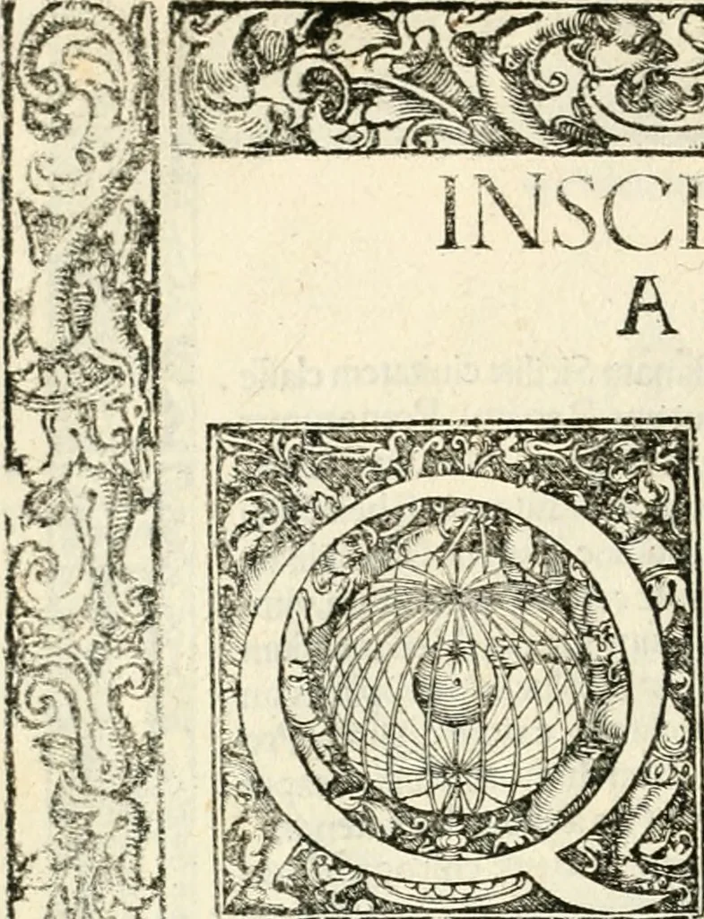 An illustration from Inscriptiones sacrosanctae vetvstatis : non illae qvidem romanae, sed totivs fere orbis svmmo stvdio ac maximis impensis Terra Mariqs conquisitæ feliciter incipiunt, 1534, leaf 547
