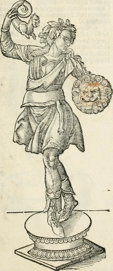 An illustration from Inscriptiones sacrosanctae vetvstatis : non illae qvidem romanae, sed totivs fere orbis svmmo stvdio ac maximis impensis Terra Mariqs conquisitæ feliciter incipiunt, 1534, leaf 554