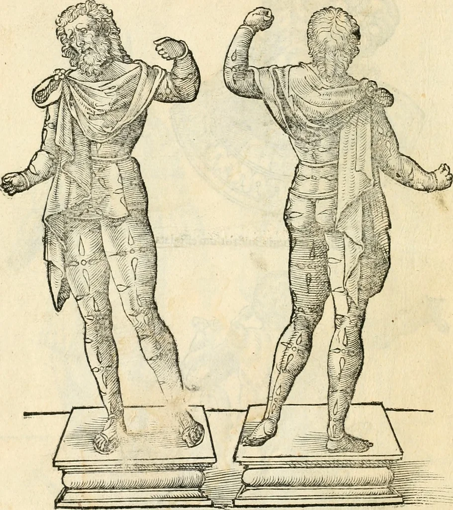 An illustration from Inscriptiones sacrosanctae vetvstatis : non illae qvidem romanae, sed totivs fere orbis svmmo stvdio ac maximis impensis Terra Mariqs conquisitæ feliciter incipiunt, 1534, leaf 559