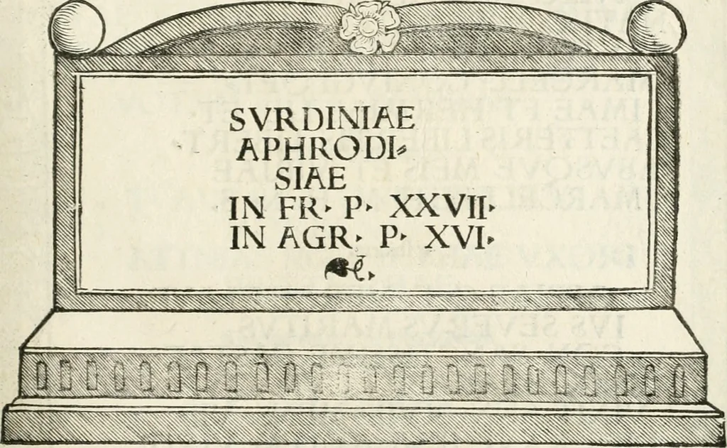 An illustration from Inscriptiones sacrosanctae vetvstatis : non illae qvidem romanae, sed totivs fere orbis svmmo stvdio ac maximis impensis Terra Mariqs conquisitæ feliciter incipiunt, 1534, leaf 88