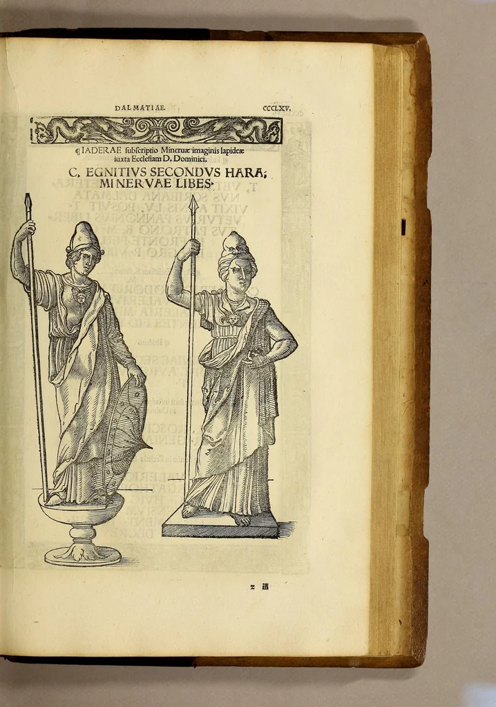 An illustration from Inscriptiones sacrosanctae vetustatis non illae quidem Romanae, sed totius fere orbis summo studio ac maxiimis impensis terra mariq[ue] conquisitae feliciter incipiunt., 1534, leaf 405