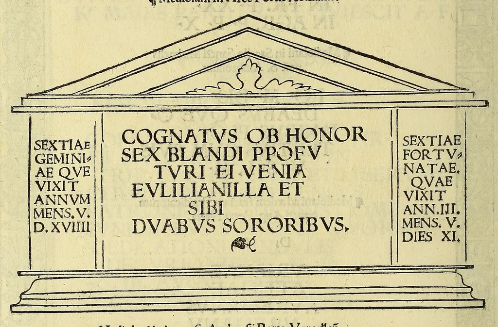 An illustration from Inscriptiones sacrosanctae vetustatis non illae quidem Romanae, sed totius fere orbis summo studio ac maxiimis impensis terra mariq[ue] conquisitae feliciter incipiunt., 1534, leaf 98