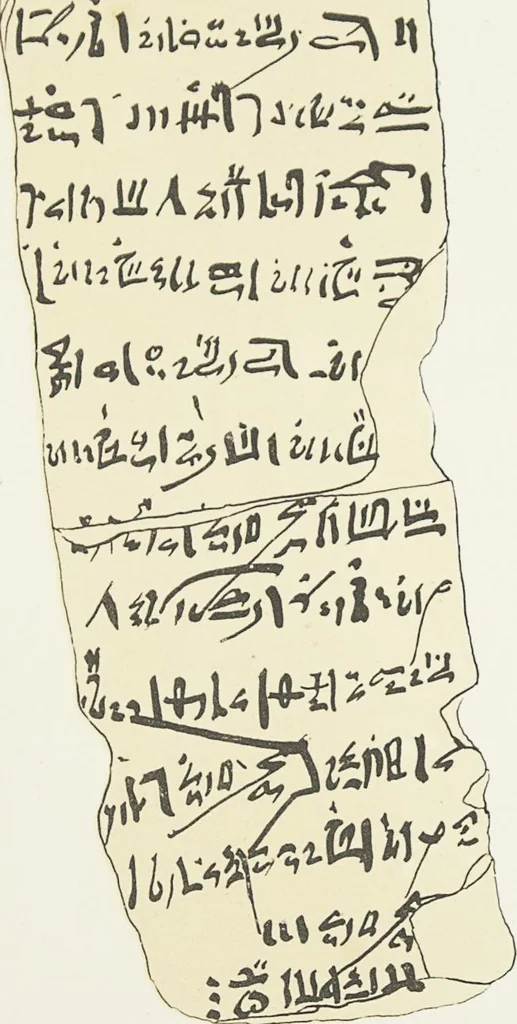 An illustration from Inscriptions in the hieratic and demotic character : from the collections of the British Museum., 1868, leaf 70