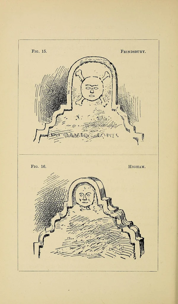 An illustration from In search of gravestones old and curious. With one hundred and two illustrations, 1896, leaf 46