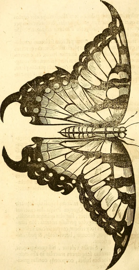 An illustration from Insectorum sive minimorum animalium theatrum: olim ab Edoardo Wottono, Conrado Gesnero, Thomaque Pennio inchoatum: tandem Tho. Movfeti Londinâtis operâ sumptibusq; maximis concinnatum, auctum, perfectum: et ad vivum expressis iconibus suprà quingentis illustratum, 1634, leaf 127