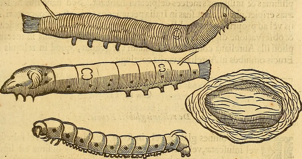 An illustration from Insectorum sive minimorum animalium theatrum: olim ab Edoardo Wottono, Conrado Gesnero, Thomaque Pennio inchoatum: tandem Tho. Movfeti Londinâtis operâ sumptibusq; maximis concinnatum, auctum, perfectum: et ad vivum expressis iconibus suprà quingentis illustratum, 1634, leaf 210