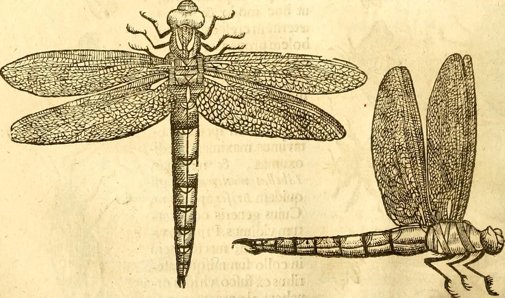 An illustration from Insectorum sive minimorum animalium theatrum: olim ab Edoardo Wottono, Conrado Gesnero, Thomaque Pennio inchoatum: tandem Tho. Movfeti Londinâtis operâ sumptibusq; maximis concinnatum, auctum, perfectum: et ad vivum expressis iconibus suprà quingentis illustratum, 1634, leaf 95