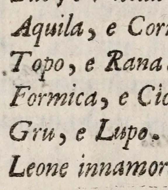 An illustration from Insegnamenti del viuere, 1672, leaf 20