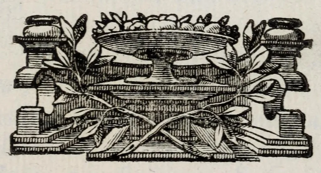 An illustration from Insegnamenti del viuere, 1672, leaf 7