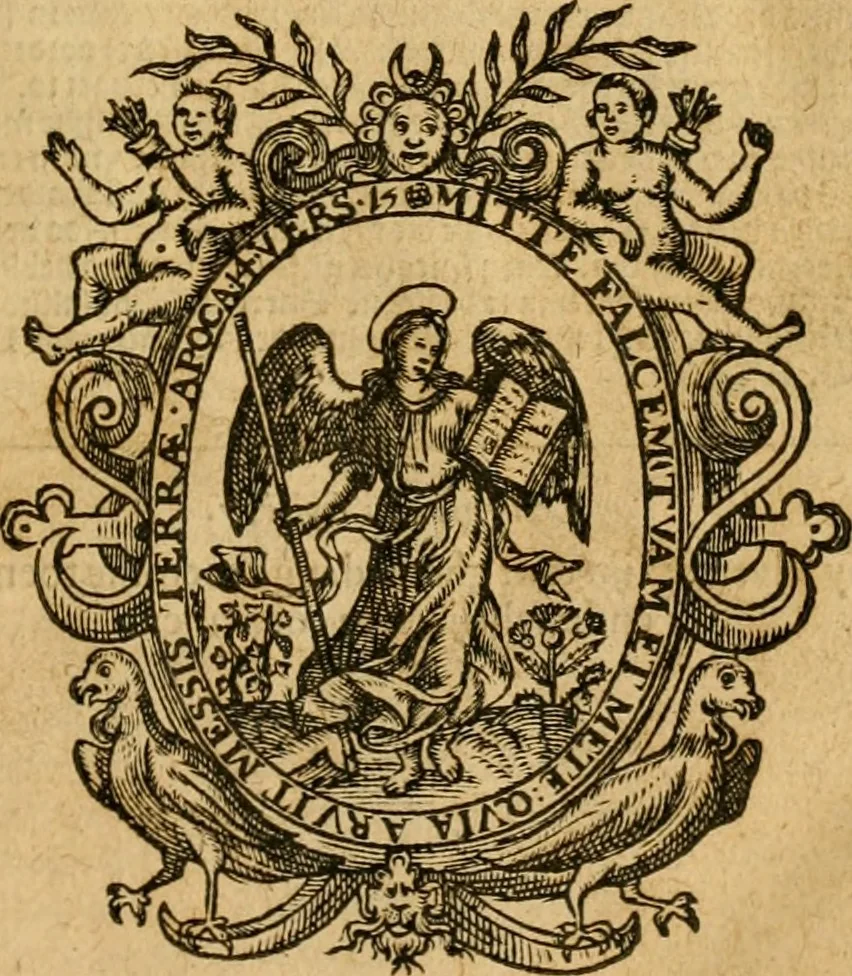 An illustration from Institutie ofte onderwiisinghe in de Christelicke religie .., 1602, leaf 4