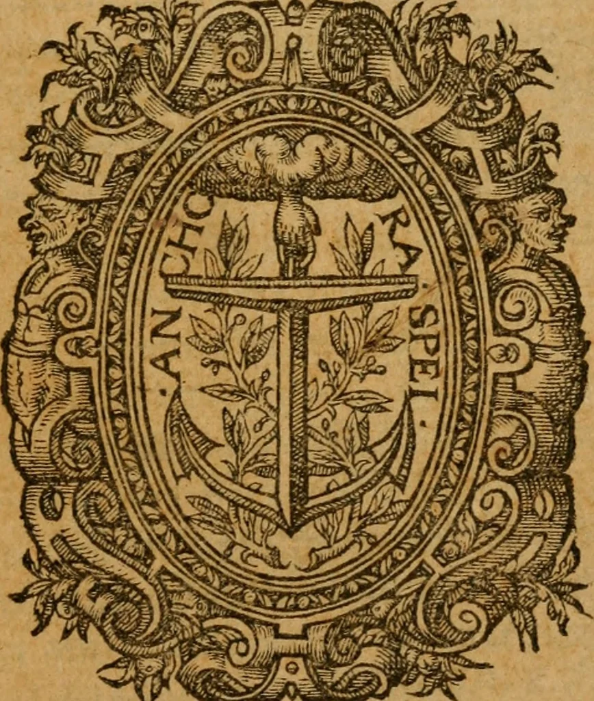 An illustration from Institutio Christianae religionis, 1576, leaf 4