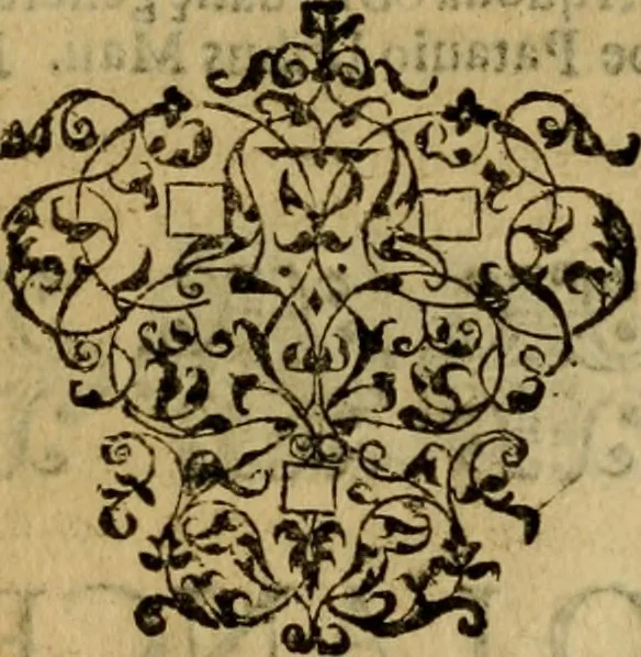 An illustration from Institutiones iuris canonici quibus ius pontificium singulari methodo libris quatuor comprehenditur, 1606, leaf 14