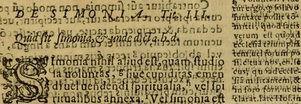 An illustration from Institutiones iuris canonici quibus ius pontificium singulari methodo libris quatuor comprehenditur, 1606, leaf 442