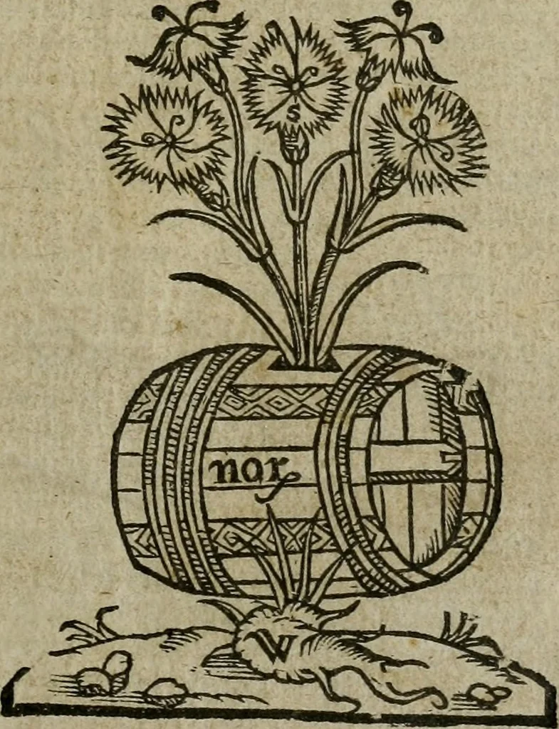 An illustration from The institution of Christian religion, 1587, leaf 4