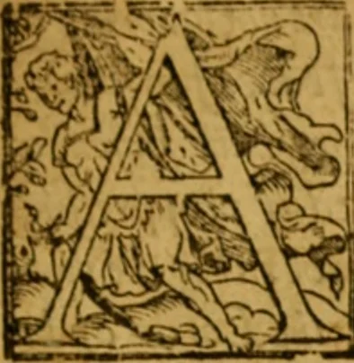 An illustration from The institution of christian religion, 1561, leaf 12