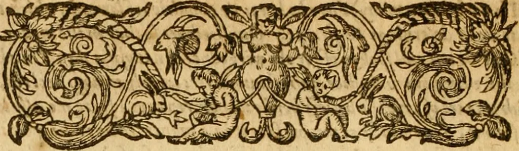 An illustration from The Institution of Christian religion, 1587, leaf 23