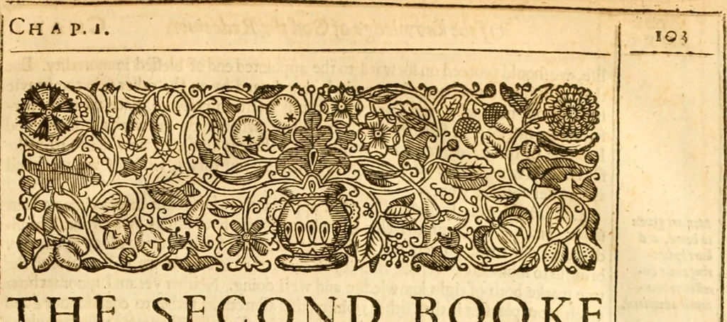 An illustration from The institution of christian religion, 1634, leaf 126