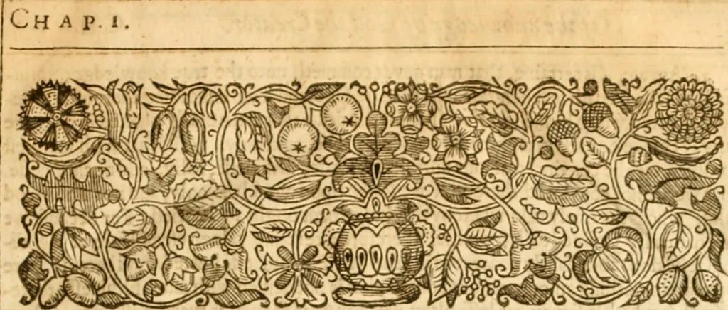 An illustration from The institution of christian religion, 1634, leaf 24