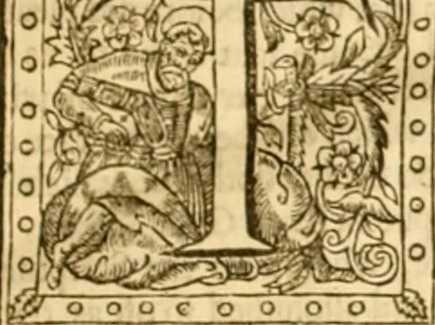 An illustration from The institution of christian religion, 1634, leaf 24