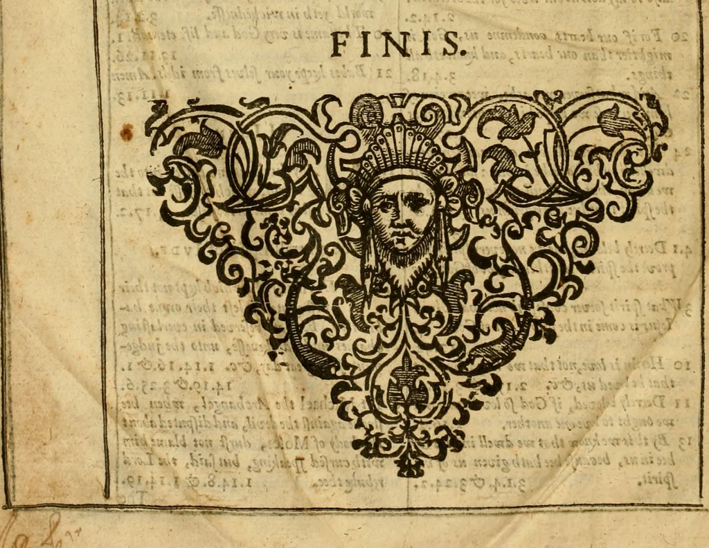 An illustration from The institution of christian religion, 1634, leaf 933