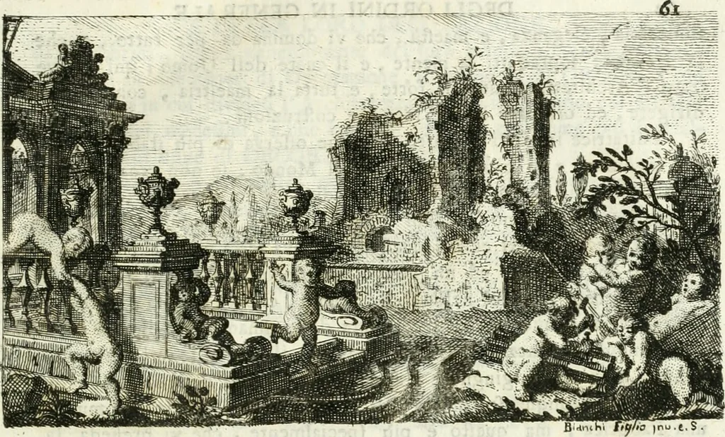An illustration from Instituzione pratica dell' architettura civile per la decorazione de' pubblici, e privati edifici : preceduta da un articolo di geometria in pratica ad uso delli disegnatori ed artifici, 1766, leaf 90