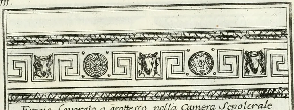 An illustration from Instituzione pratica dell' architettura civile per la decorazione de' pubblici, e privati edifici : preceduta da un articolo di geometria in pratica ad uso delli disegnatori ed artifici, 1766, leaf 228