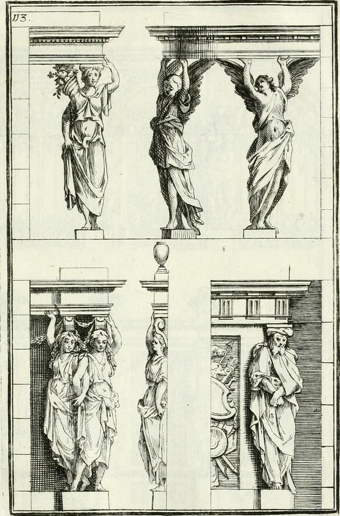 An illustration from Instituzione pratica dell' architettura civile per la decorazione de' pubblici, e privati edifici : preceduta da un articolo di geometria in pratica ad uso delli disegnatori ed artifici, 1766, leaf 232