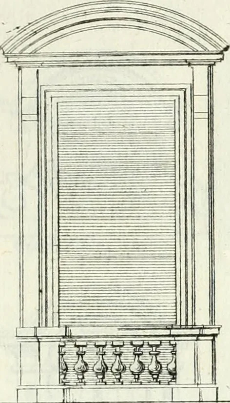 An illustration from Instituzione pratica dell' architettura civile per la decorazione de' pubblici, e privati edifici : preceduta da un articolo di geometria in pratica ad uso delli disegnatori ed artifici, 1766, leaf 254